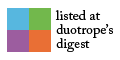 Listed at Duotrope's Digest